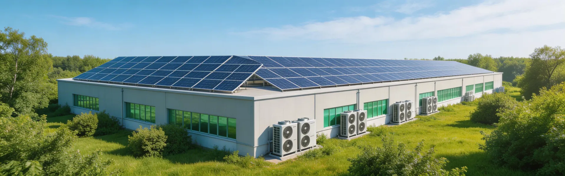 Green industrial facility with sustainable refrigeration